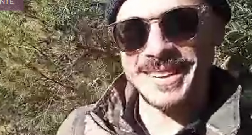 Tomás Fonzi en el Quequén: “Nunca me hubiera imaginado una cascada así”