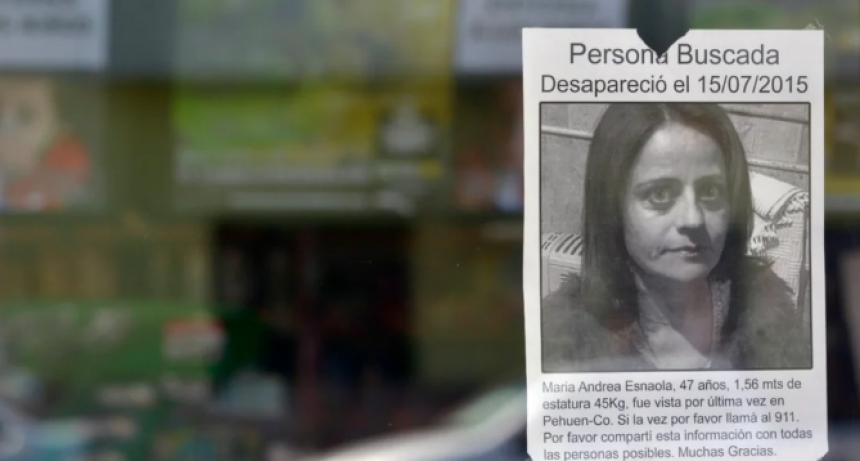 Nueve años sin Andrea Esnaola ni rastros suyos, y la causa archivada