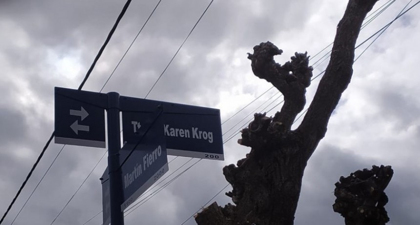 Se realizó el Acto de imposición de nombre de A. Karen Krog a la calle 39