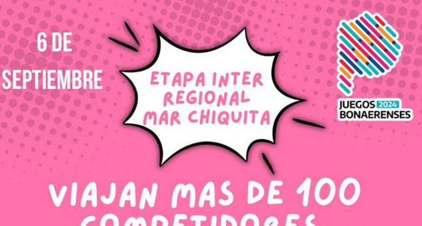             Más de 100 deportistas viajarán a Mar Chiquita en busca del pasaje a la final de los Juegos Bonaerenses                                                                   