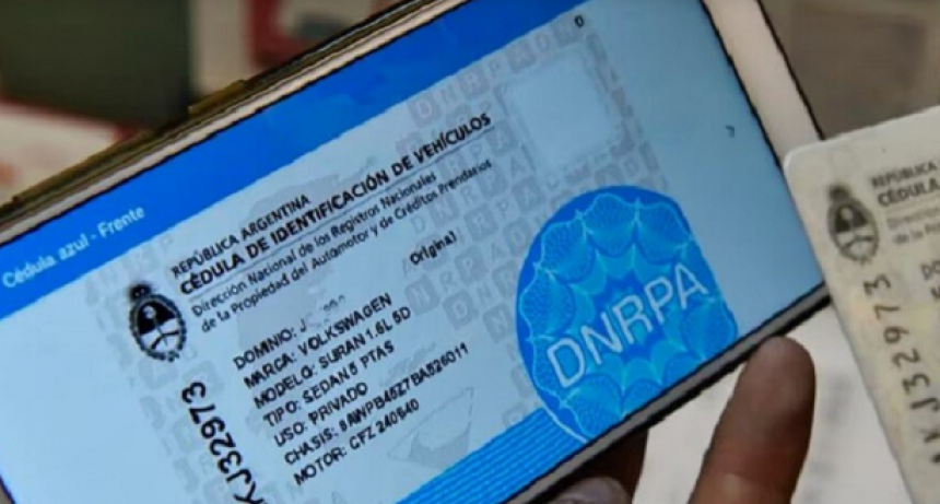 Reglamentan nueva “cédula azul”: la reemplaza un trámite en la app Mi Argentina