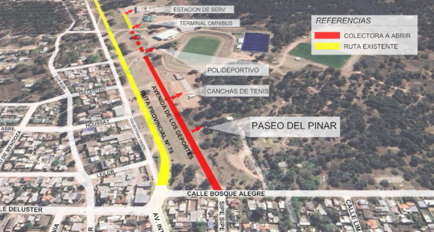 Monte Hermoso: Se aprobó la ejecución de una calle colectora de la Ruta 78, para el acceso y salida de la ciudad