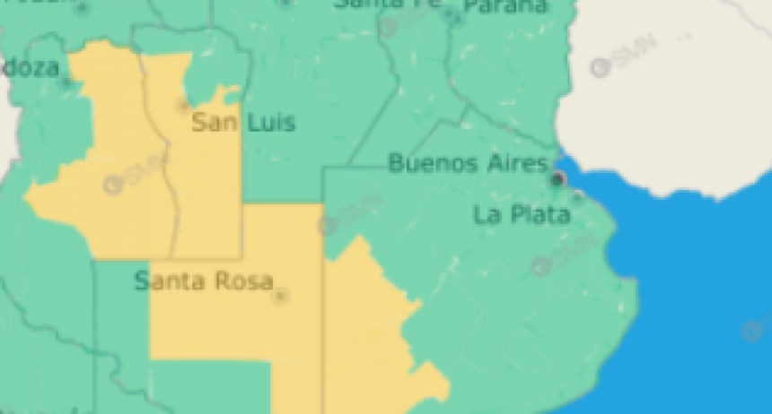 Hay alerta meteorológica para este lunes a la noche en nuestra región